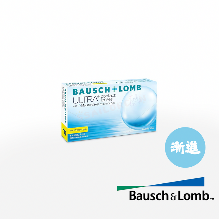 博士倫透明Con｜Bausch+Lomb ultra for PRESBYOPIA with moisturesteal 漸進Multi-Focal｜每盒6片♡♡｜月拋one month