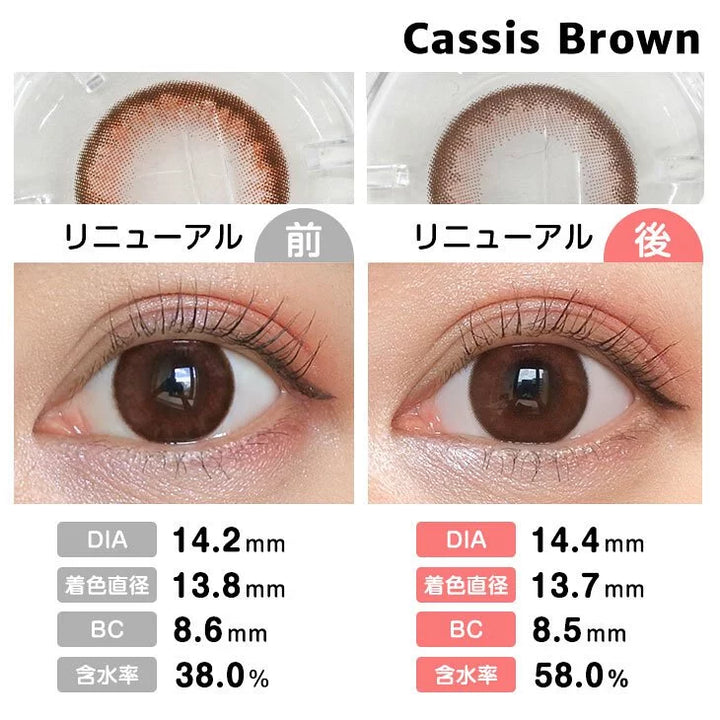 #Cassis Brown 黑加侖棕 AngelColor Bambi Series - 規格參數 SSAILORCON