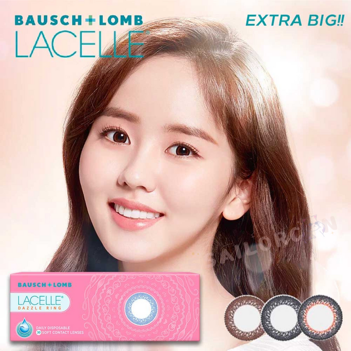 四盒以上93折｜博士倫彩色特大眼Con｜Bausch+Lomb Lacelle Dazzle Ring｜每盒30片♡♡｜日拋Daycon
