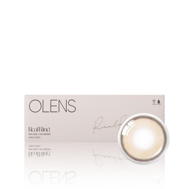OLENS彩色CON｜Olens Real Ring Brown 1 Day 日拋隱形眼鏡｜每盒20片♡♡｜日拋one day
