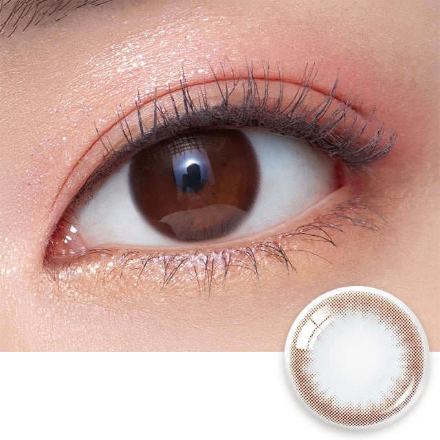 OLENS彩色CON｜Olens Shining Pure Choco 1 Month 月拋隱形眼鏡｜每盒2片♡♡｜月拋one month