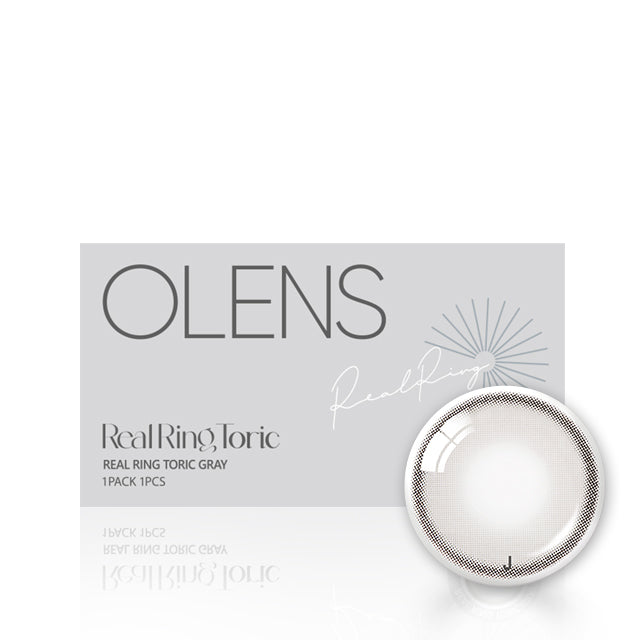 OLENS彩色CON｜Olens Real Ring Gray 1 Month Toric 月拋隱形眼鏡｜每盒1片♡♡｜月拋one month