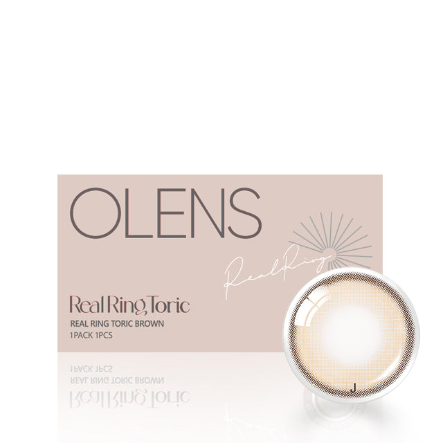 OLENS彩色CON｜Olens Real Ring Brown 1 Month Toric 月拋隱形眼鏡｜每盒1片♡♡｜月拋one month