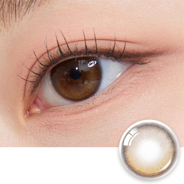 OLENS彩色CON｜Olens Glowy Natural Lattle Brown 1 Month 月拋隱形眼鏡｜每盒2片♡♡｜月拋one month