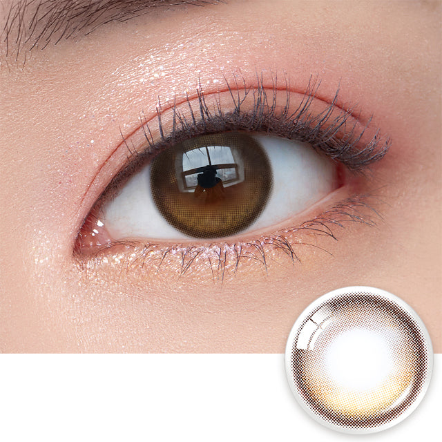 OLENS彩色CON｜Olens Eyelighter Glowy Brown 1 Day 日拋隱形眼鏡｜每盒20片♡♡｜日拋one day