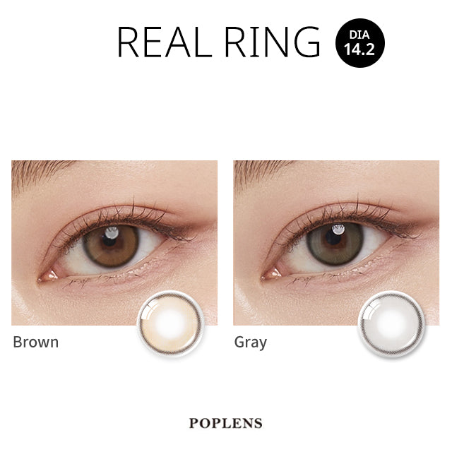 OLENS彩色CON｜Olens Real Ring Brown 1 Day 日拋隱形眼鏡｜每盒10片♡♡｜日拋one day