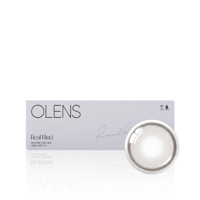 OLENS彩色CON｜Olens Real Ring Gray 1 Day 日拋隱形眼鏡｜每盒10片♡♡｜日拋one day