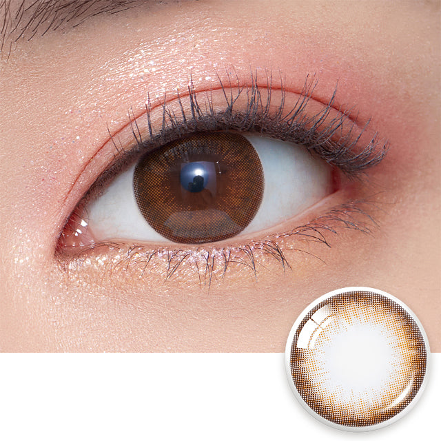 OLENS彩色CON｜Olens Bigsome Brown 1 Month 月拋隱形眼鏡｜每盒2片♡♡｜月拋one month