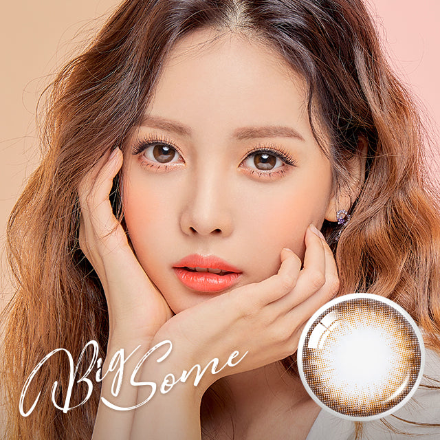 OLENS彩色CON｜Olens Bigsome Brown 1 Month 月拋隱形眼鏡｜每盒2片♡♡｜月拋one month