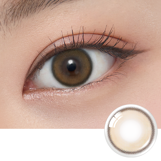 OLENS彩色CON｜Olens Real Ring Brown 1 Month 月拋隱形眼鏡｜每盒2片♡♡｜月拋one month