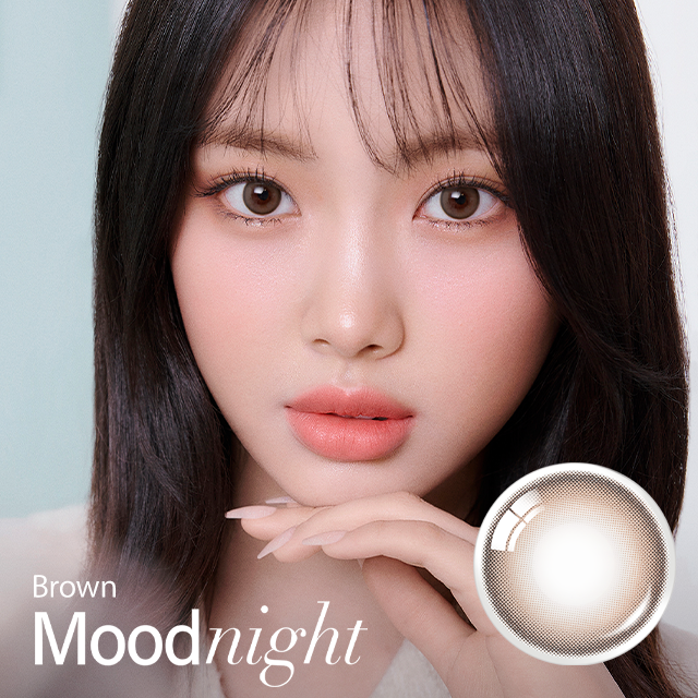 OLENS彩色CON｜Olens Moodnight Mood Brown 1 Day 日拋隱形眼鏡｜每盒20片♡♡｜日拋one day