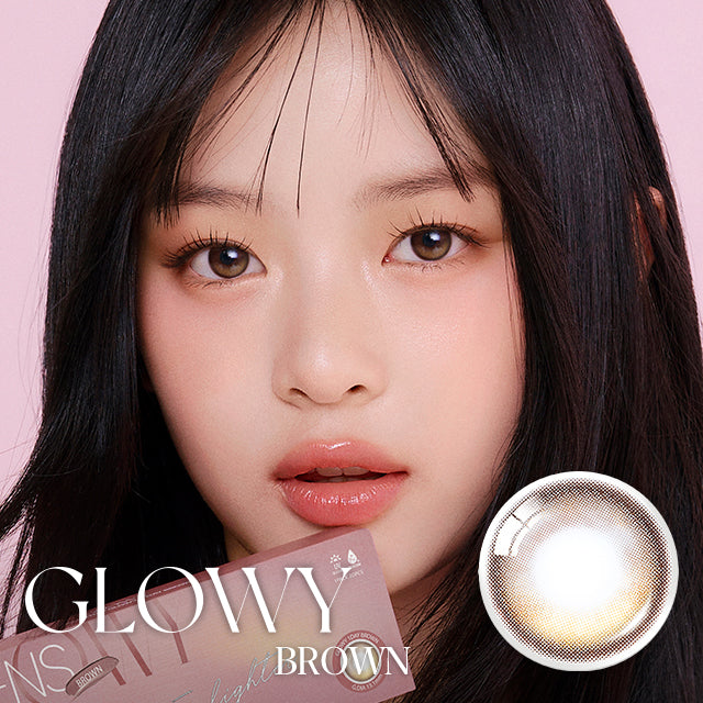 OLENS彩色CON｜Olens Eyelighter Glowy Brown 1 Day 日拋隱形眼鏡｜每盒20片♡♡｜日拋one day