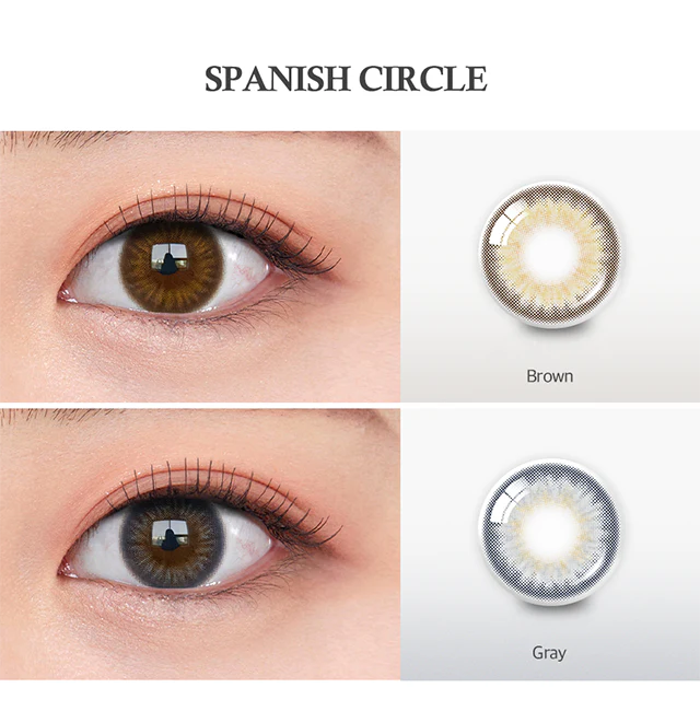 OLENS彩色CON｜Olens Spanish Circle Brown 1 Month 月拋隱形眼鏡｜每盒2片♡♡｜月拋one month