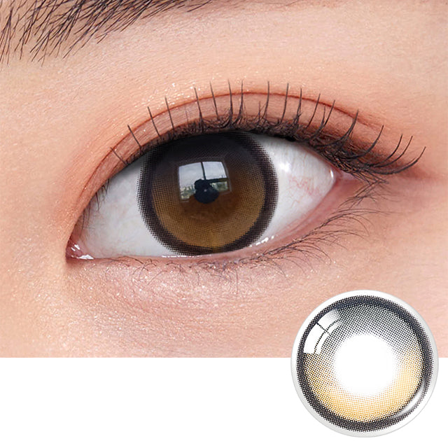 OLENS彩色CON｜Olens Big Glowy Mocha Brown 1 Month 月拋隱形眼鏡｜每盒2片♡♡｜月拋one month