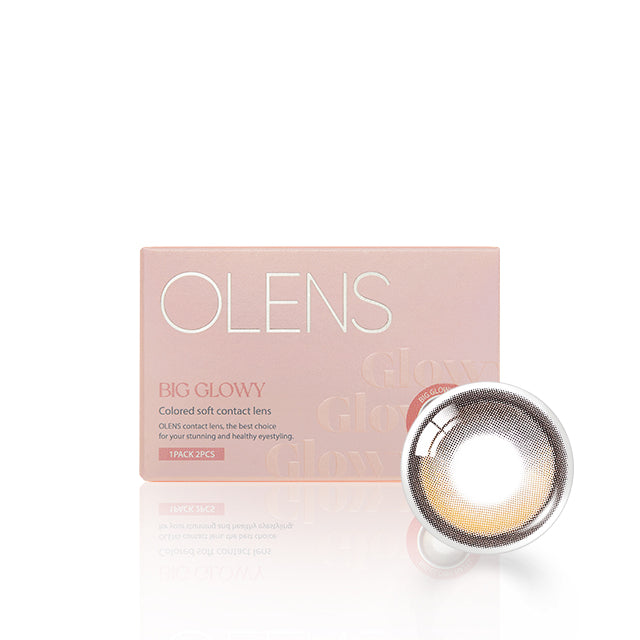 OLENS彩色CON｜Olens Big Glowy Hazel 1 Month 月拋隱形眼鏡｜每盒2片♡♡｜月拋one month