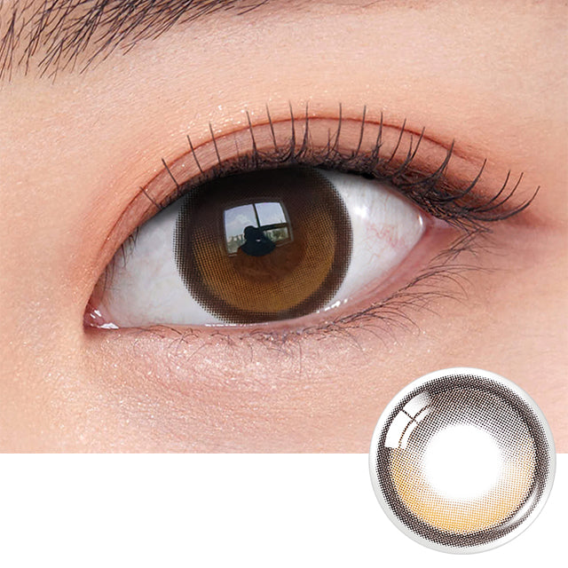OLENS彩色CON｜Olens Big Glowy Hazel 1 Month 月拋隱形眼鏡｜每盒2片♡♡｜月拋one month