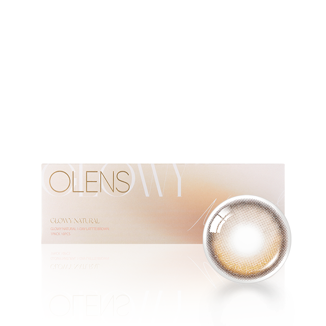 OLENS彩色CON｜Olens Glowy Natural Lattle Brown 1 Day 日拋隱形眼鏡｜每盒20片♡♡｜日拋one day