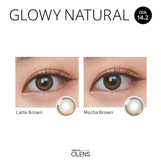 OLENS彩色CON｜Olens Glowy Natural Lattle Brown 1 Day 日拋隱形眼鏡｜每盒20片♡♡｜日拋one day