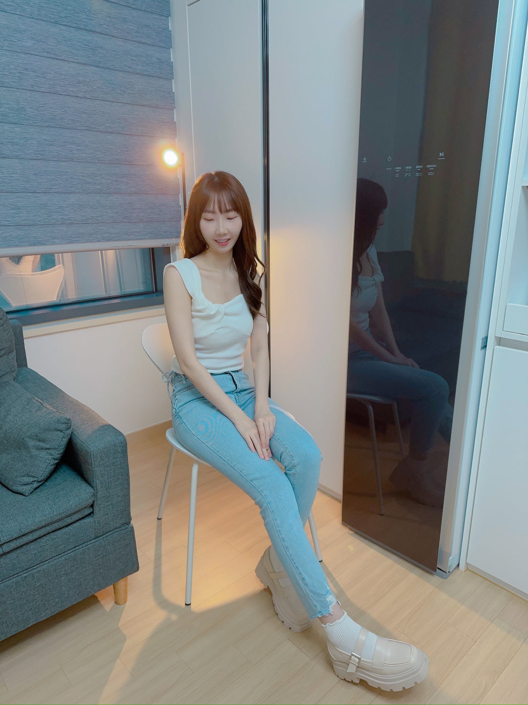現貨♥純白蝴蝶結TOP
