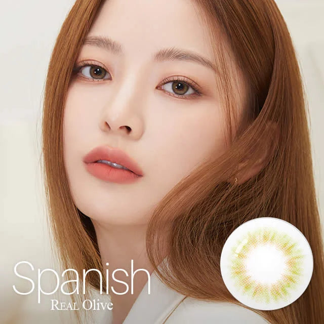 OLENS彩色CON｜Olens Spanish Real Olive 1 Month 月拋隱形眼鏡｜每盒2片♡♡｜月拋one month