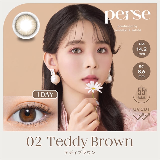 Perse｜Teddy Brown｜每盒10片♡♡｜日拋DAYCON